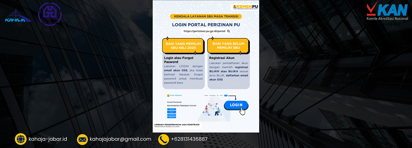 Login Portal Perizinan PU